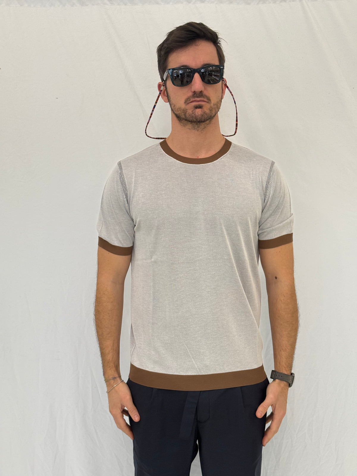 T-SHIRT 661211- TABACCO