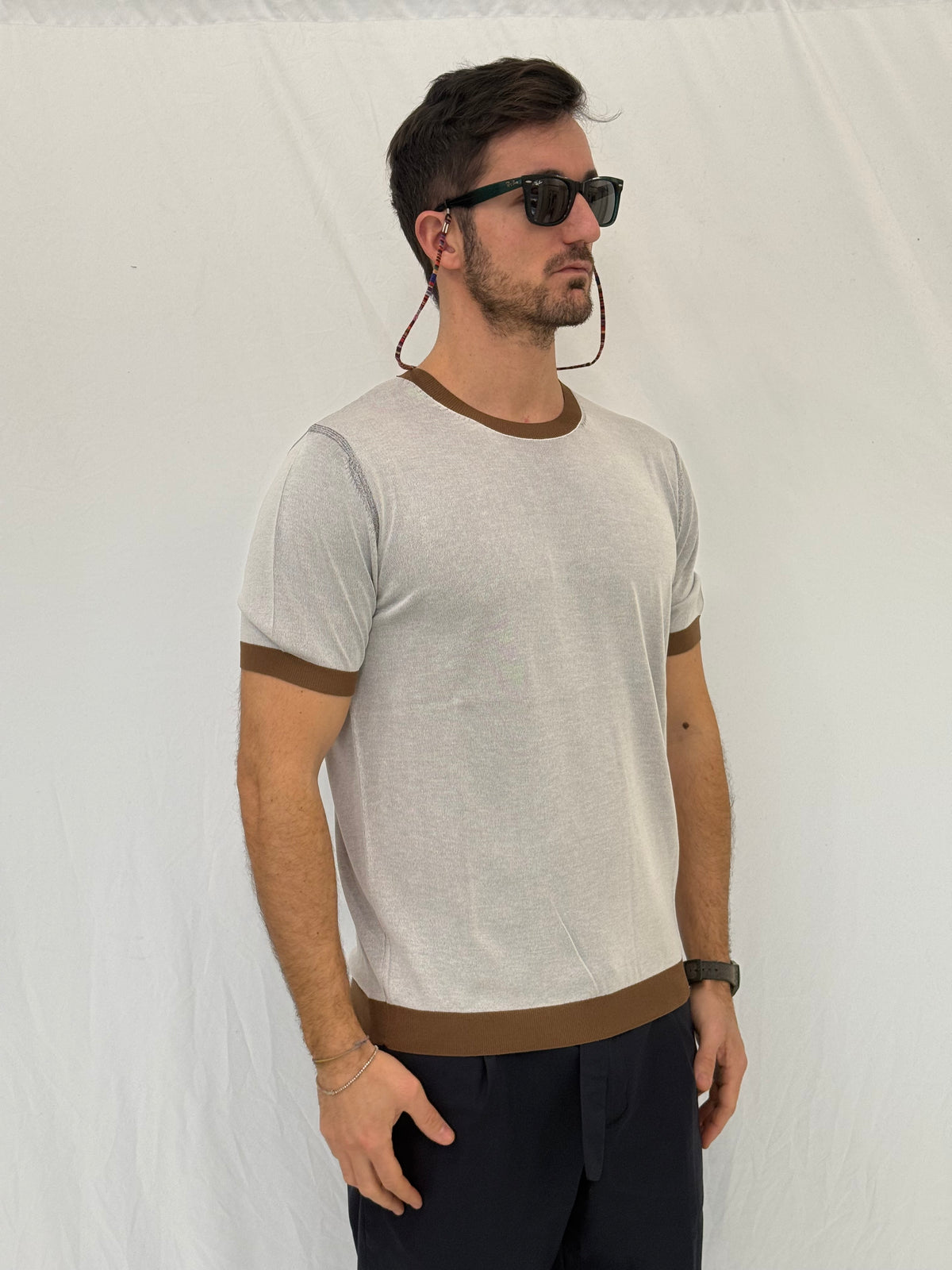T-SHIRT 661211- TABACCO