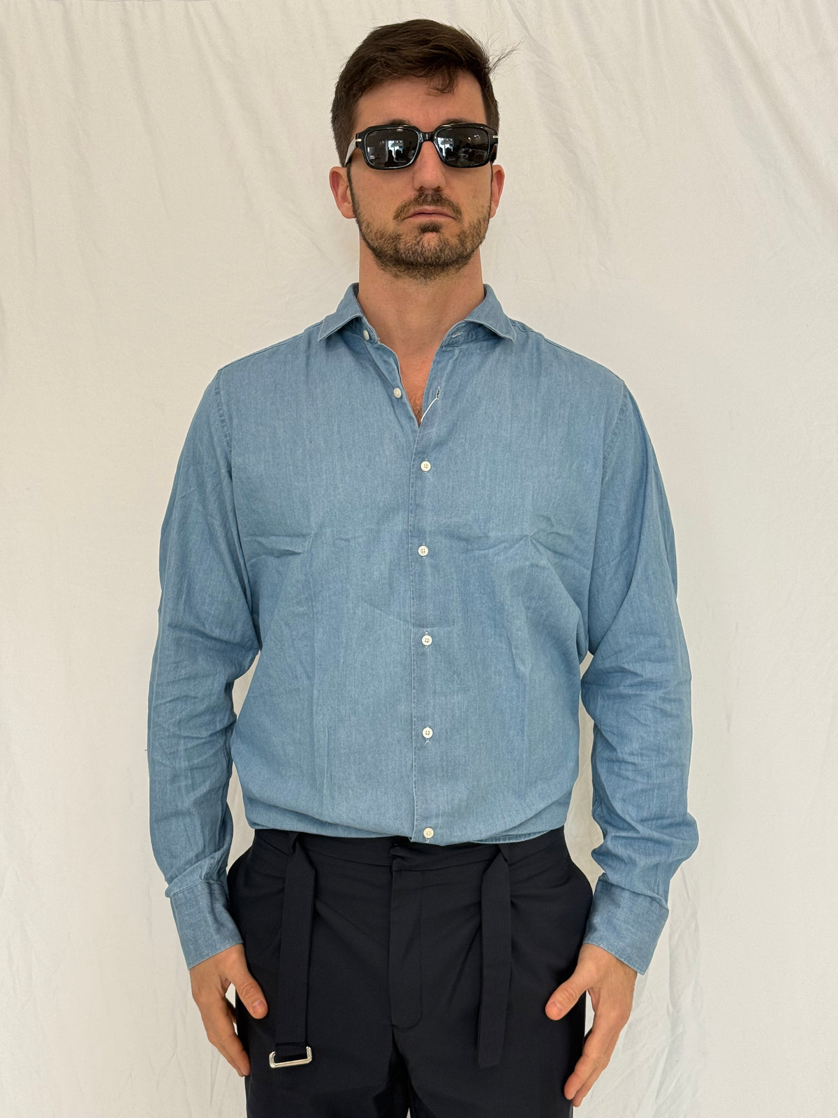 CAMICIA 7635 - BLU DENIM
