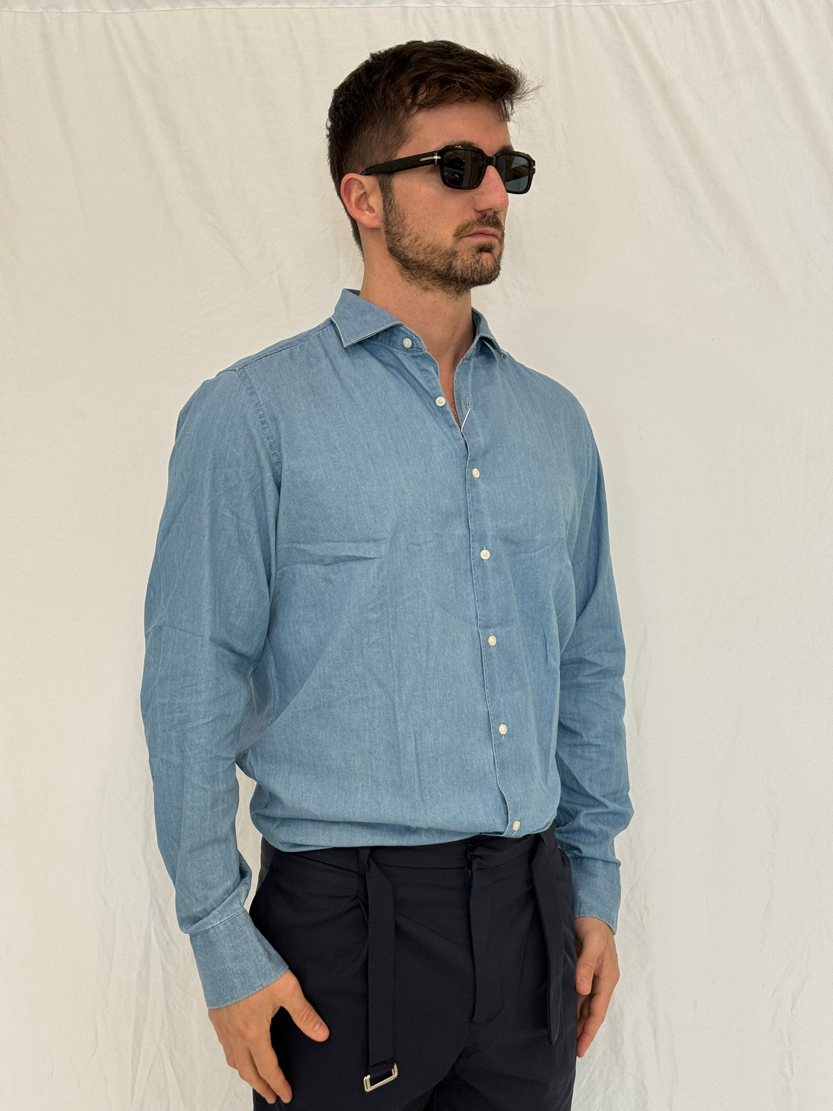 CAMICIA 7635 - BLU DENIM