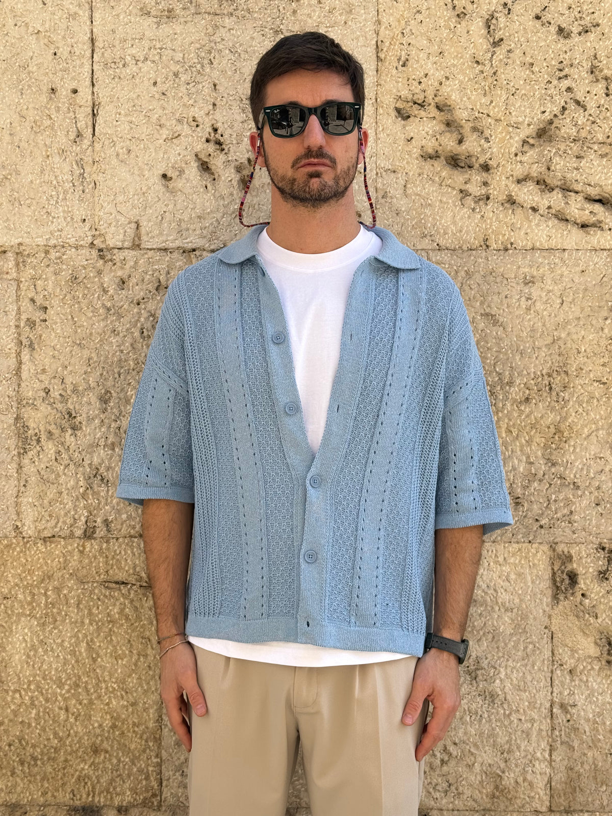 CARDIGAN AC26518 - CELESTE