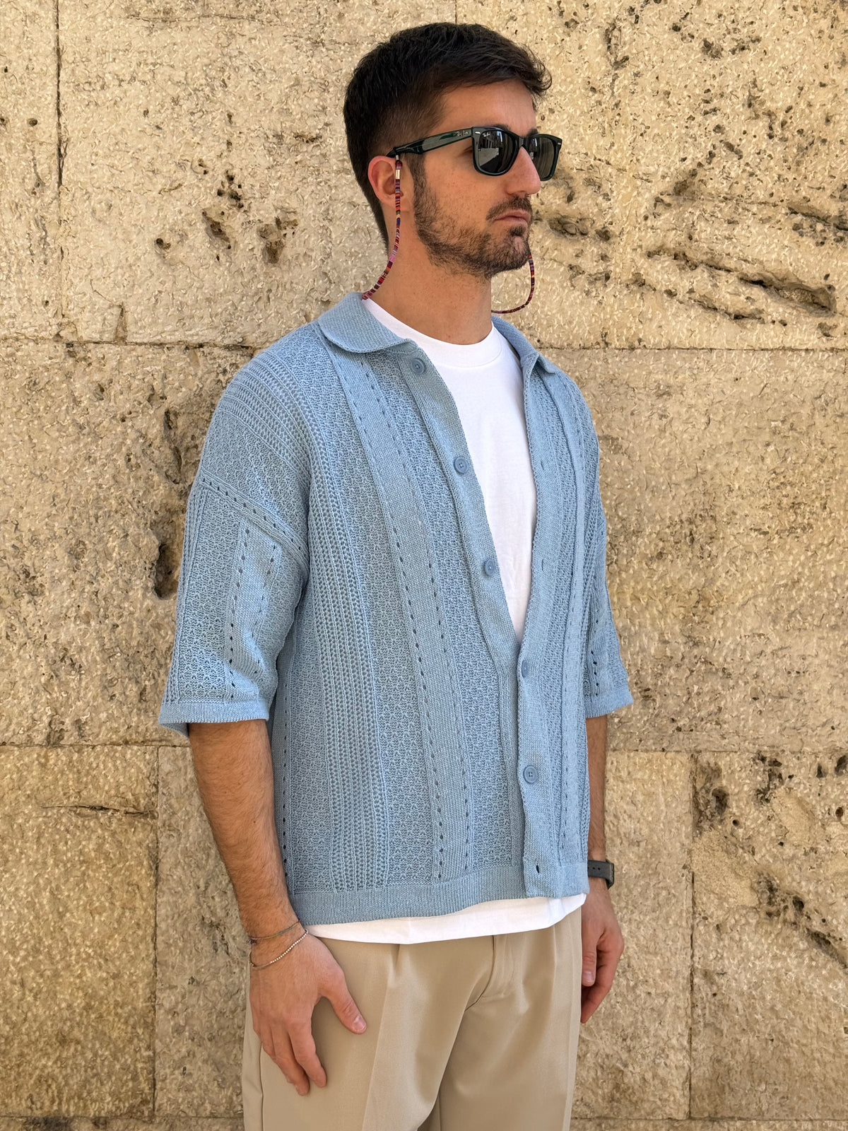 CARDIGAN AC26518 - CELESTE