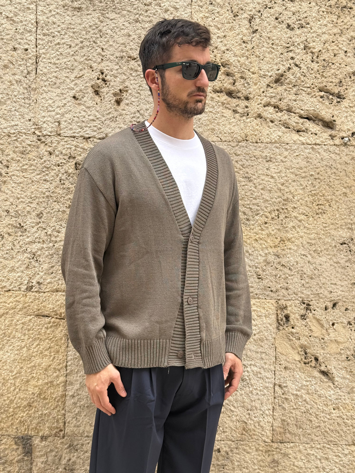 CARDIGAN Z835 - TORTORA