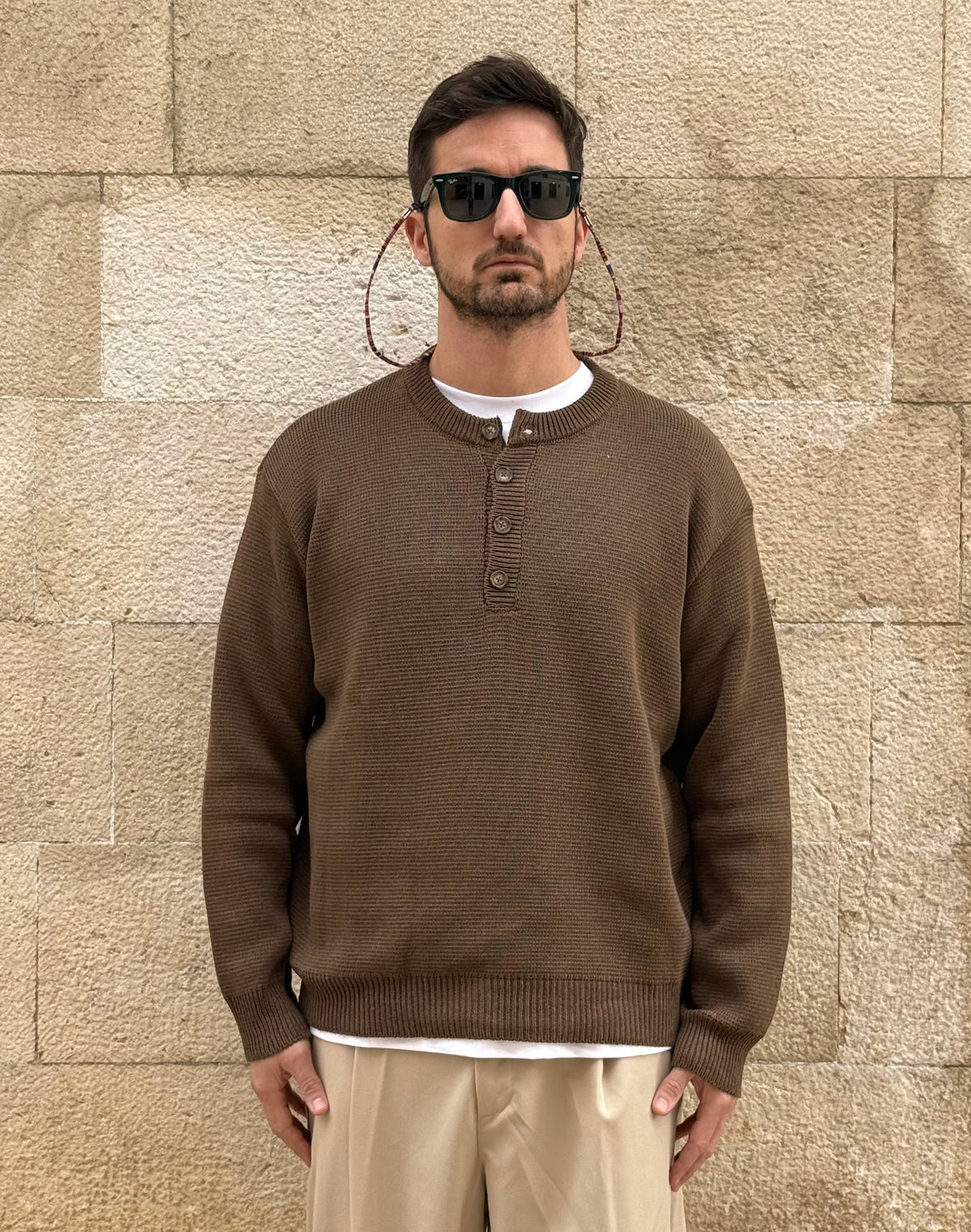 MAGLIA 7300 - MARRONE