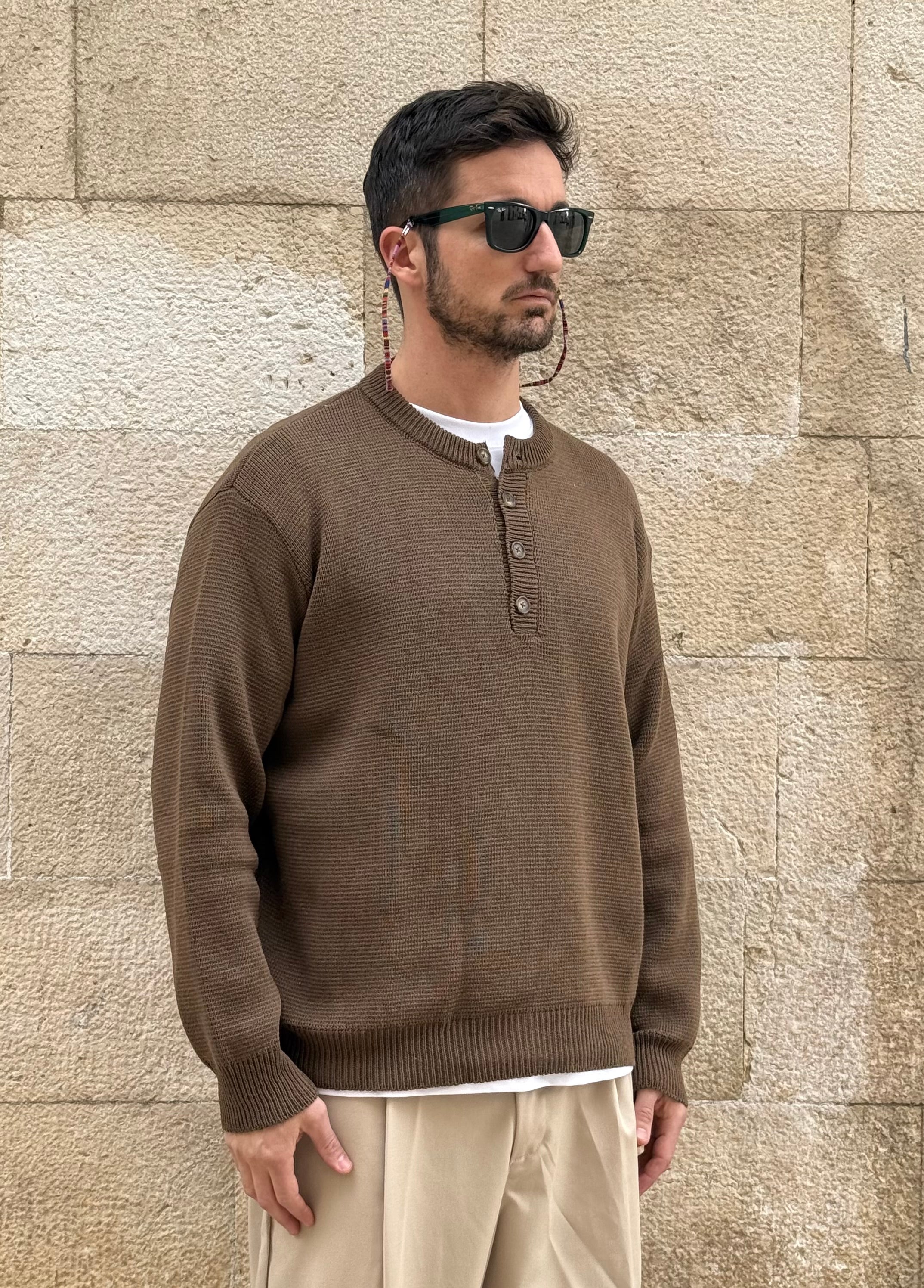 MAGLIA 7300 - MARRONE