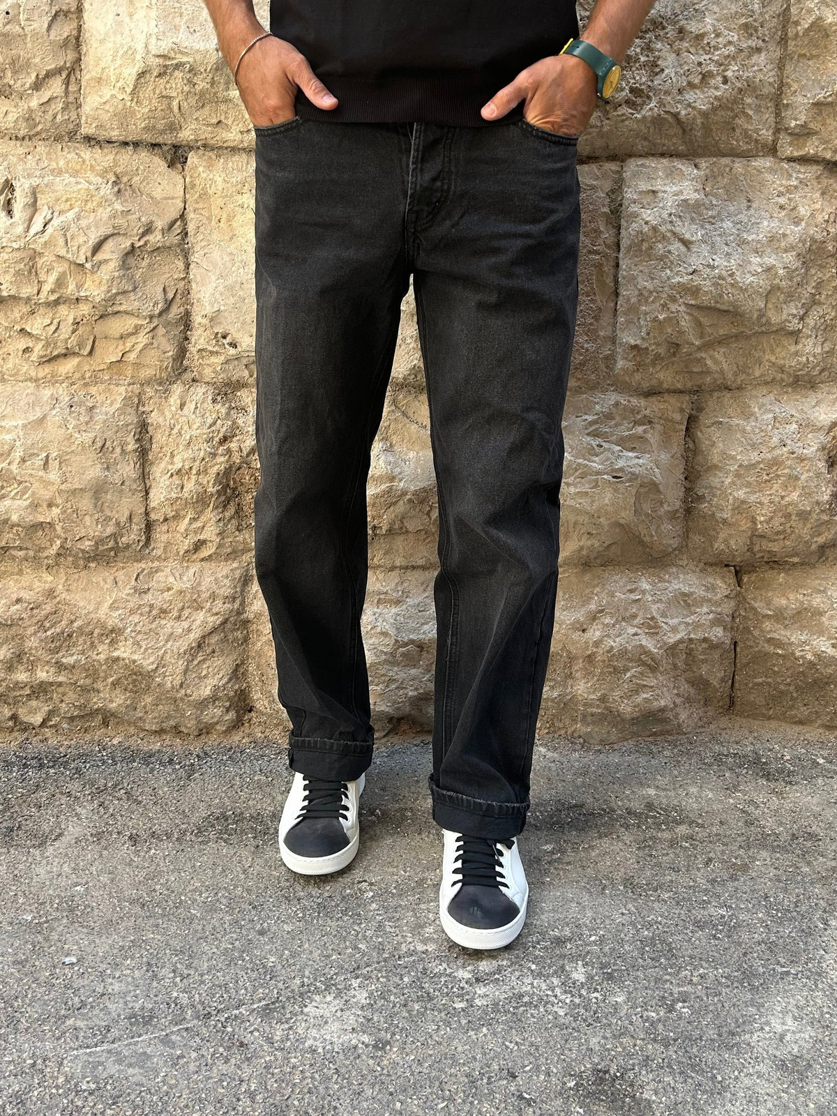JEANS WW0580PT - NERO