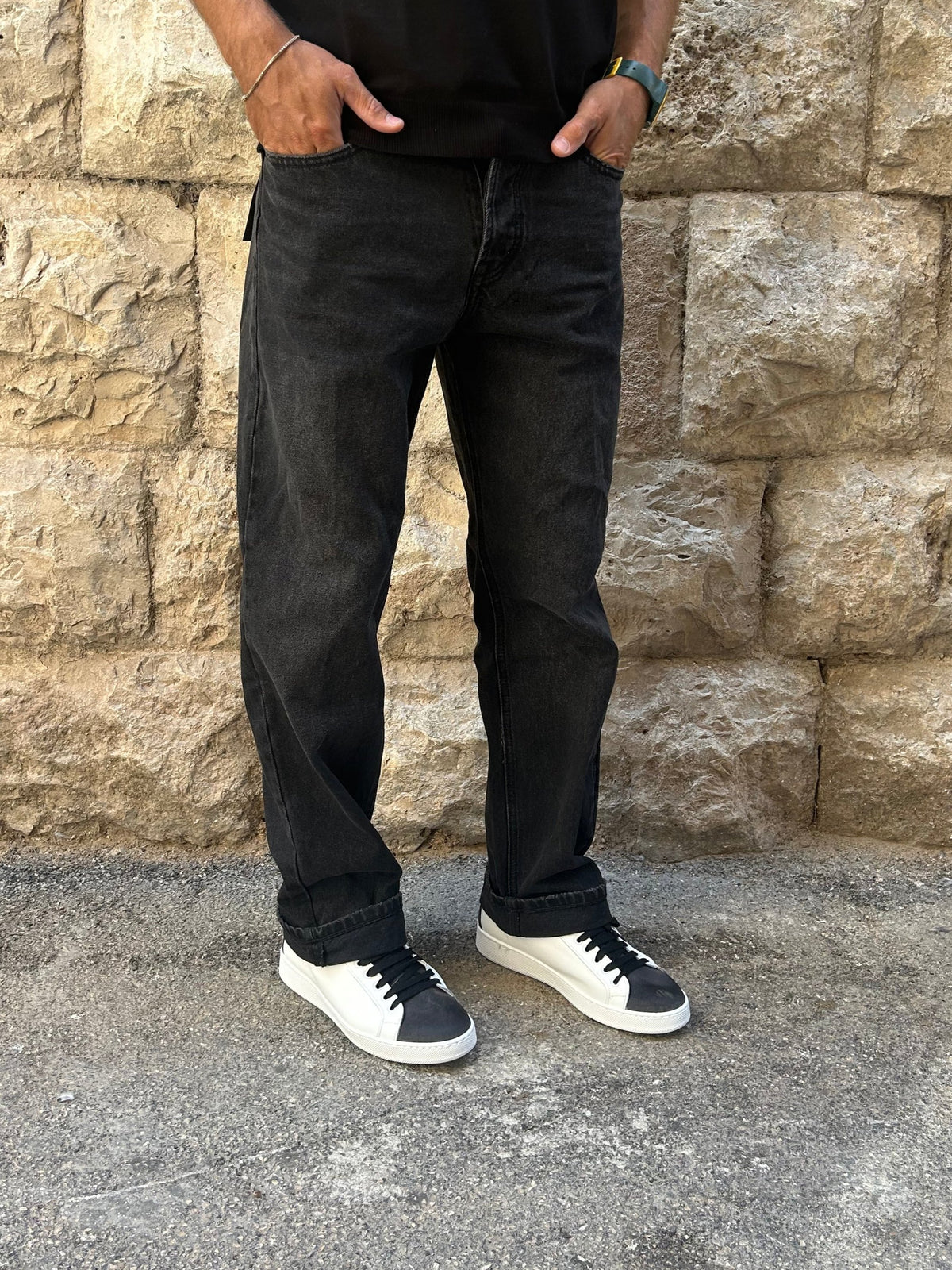 JEANS WW0580PT - NERO