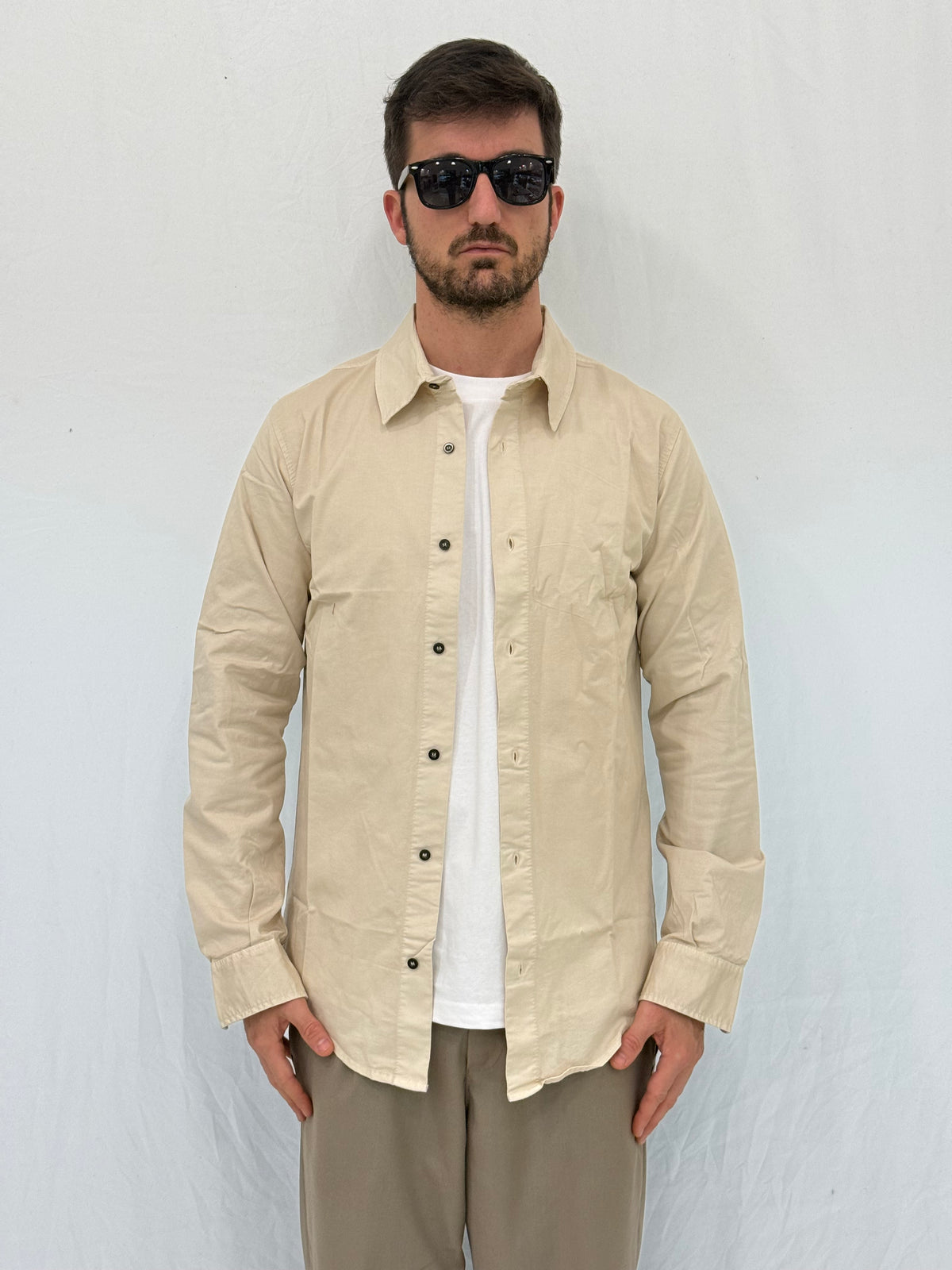 CAMICIA W111 - BEIGE