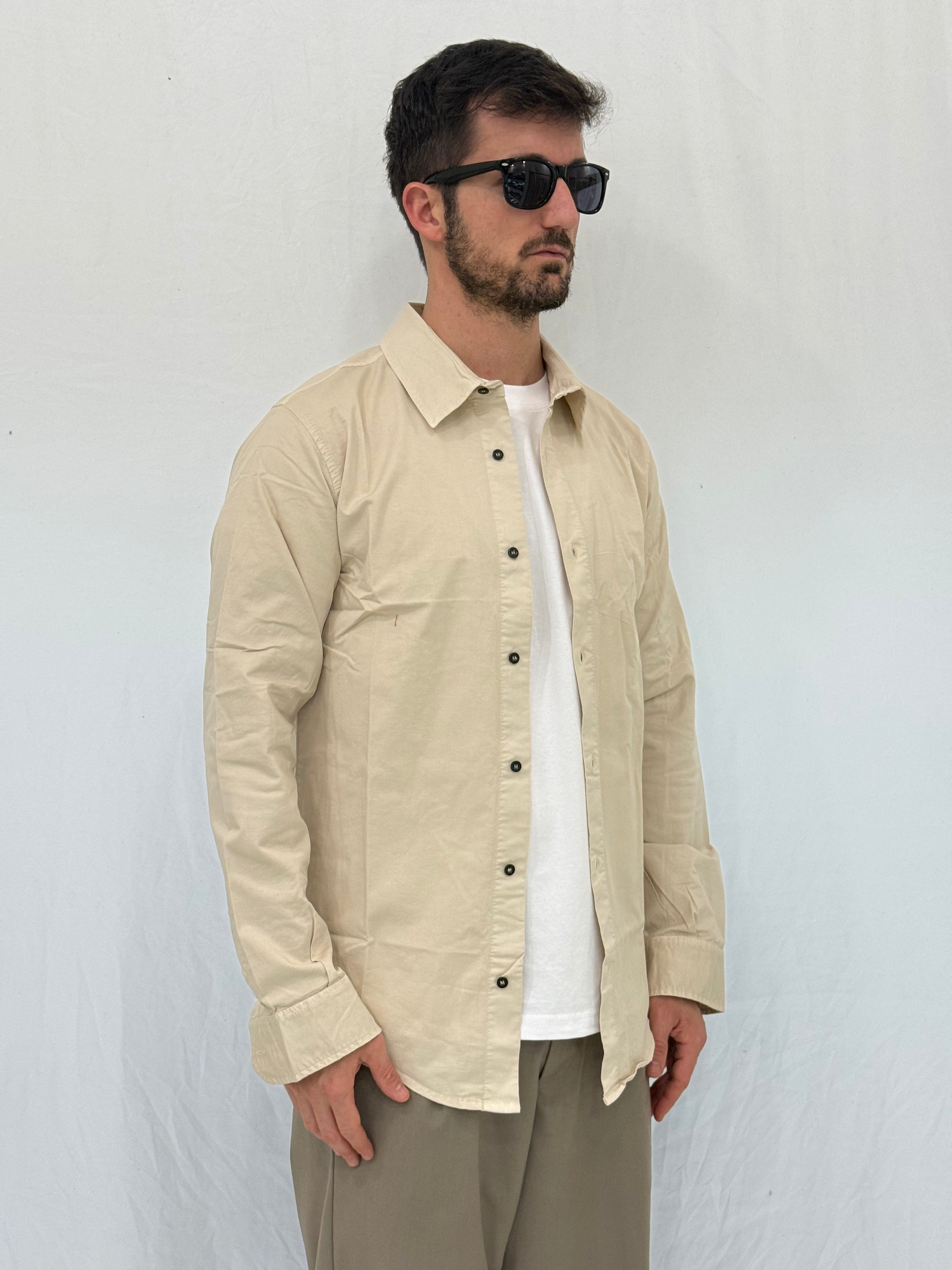 CAMICIA W111 - BEIGE