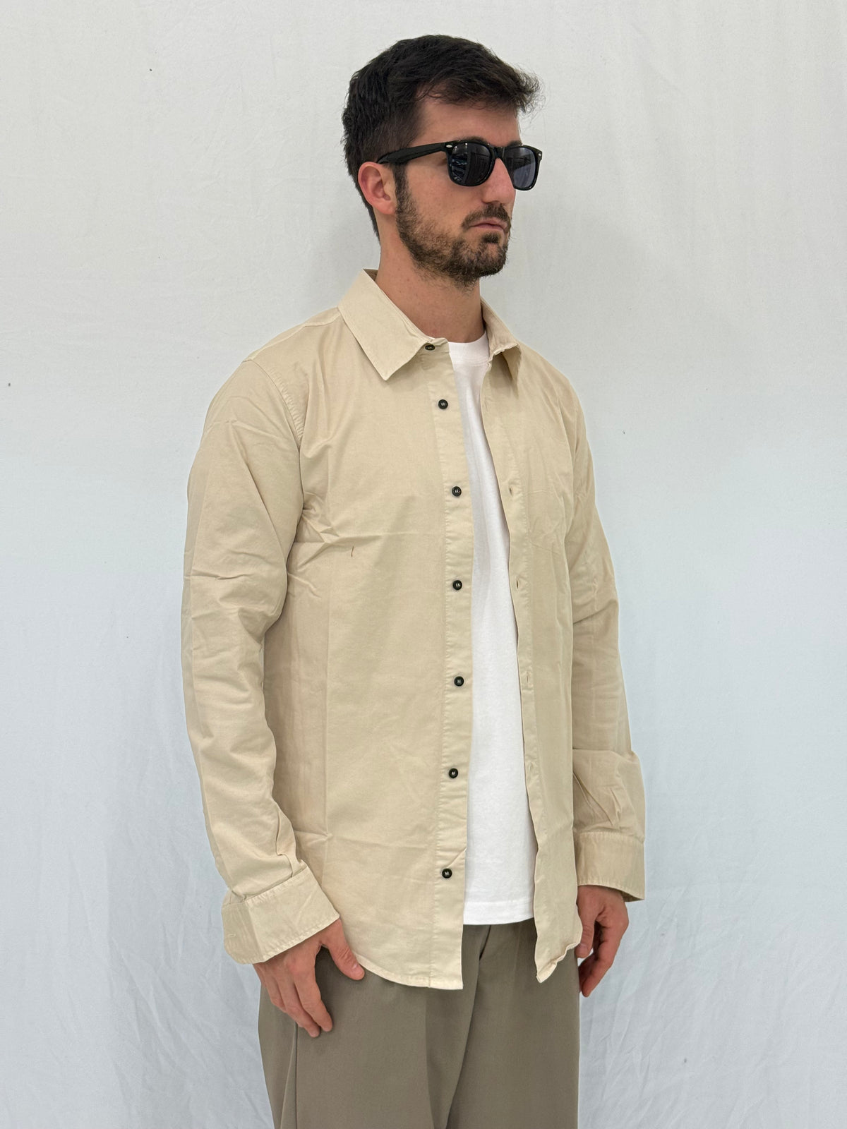 CAMICIA W111 - BEIGE