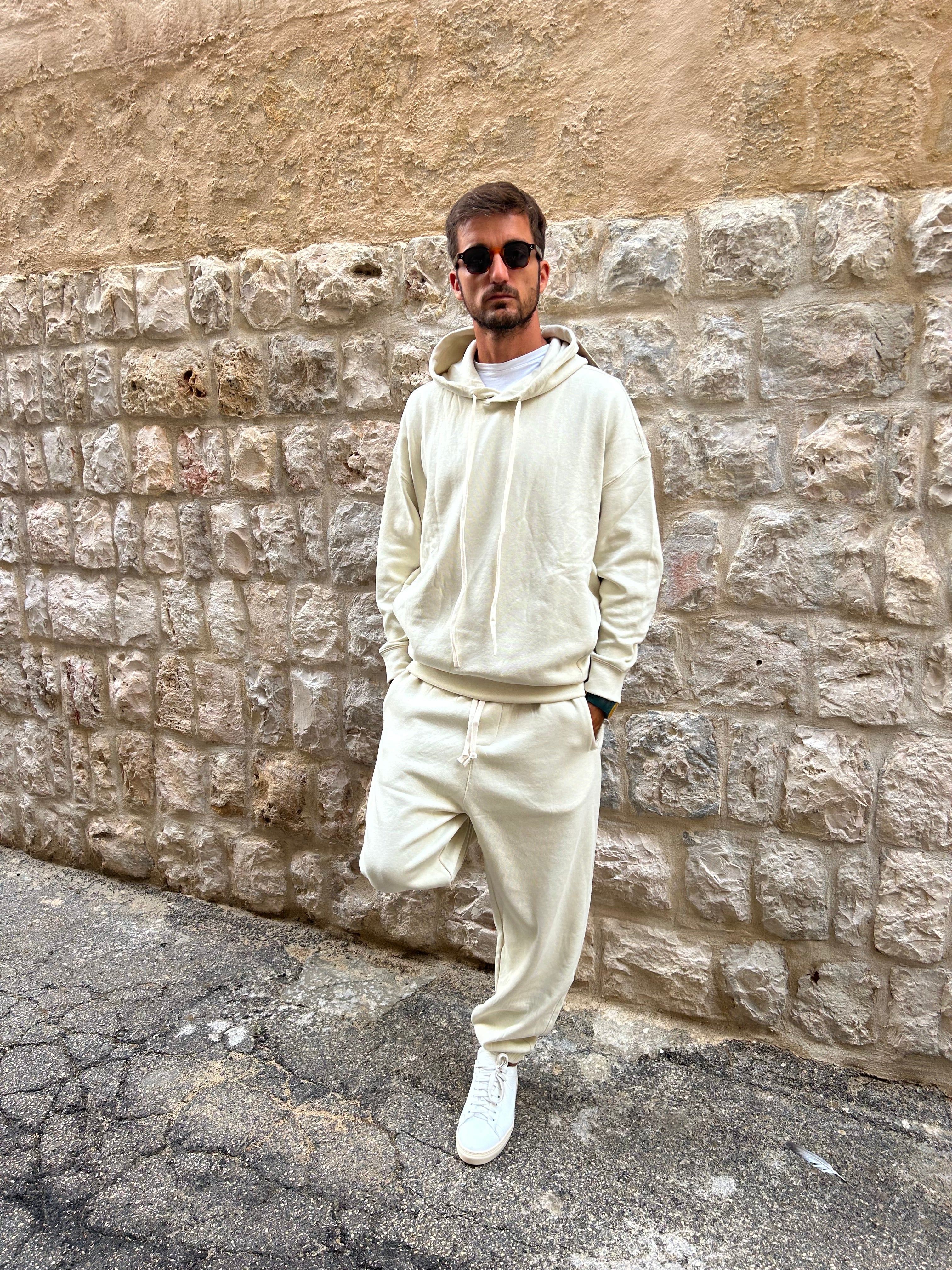 FELPA BASIC DAVID 2  - CREMA