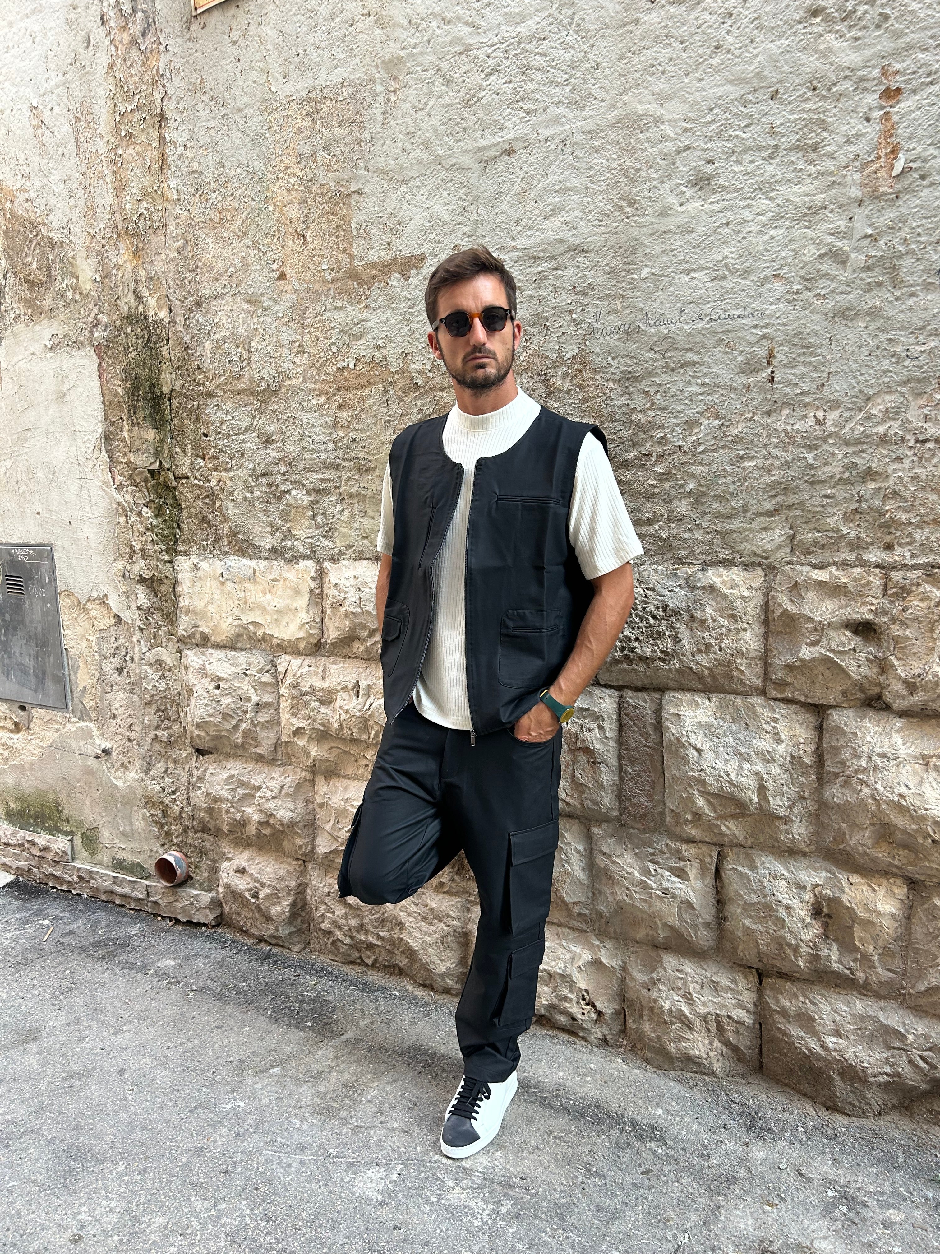 GILET DAMIANO - NERO