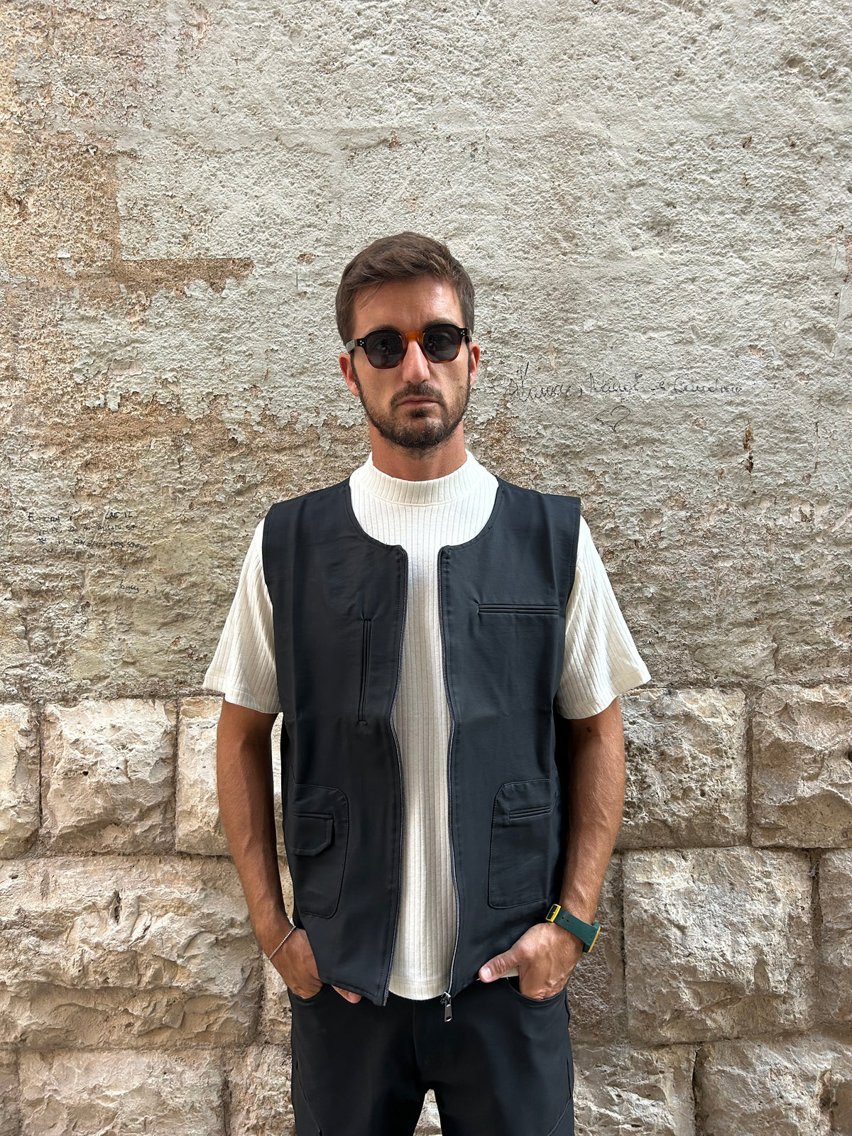 GILET DAMIANO - NERO