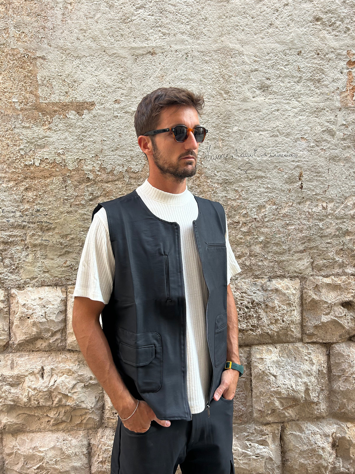 GILET DAMIANO - NERO