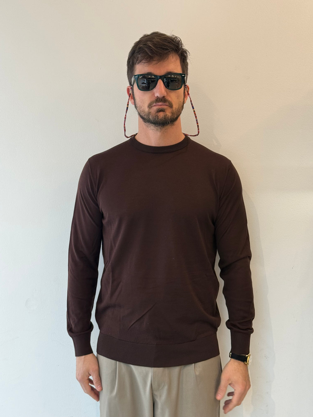 MAGLIA CX260003- MARRONE